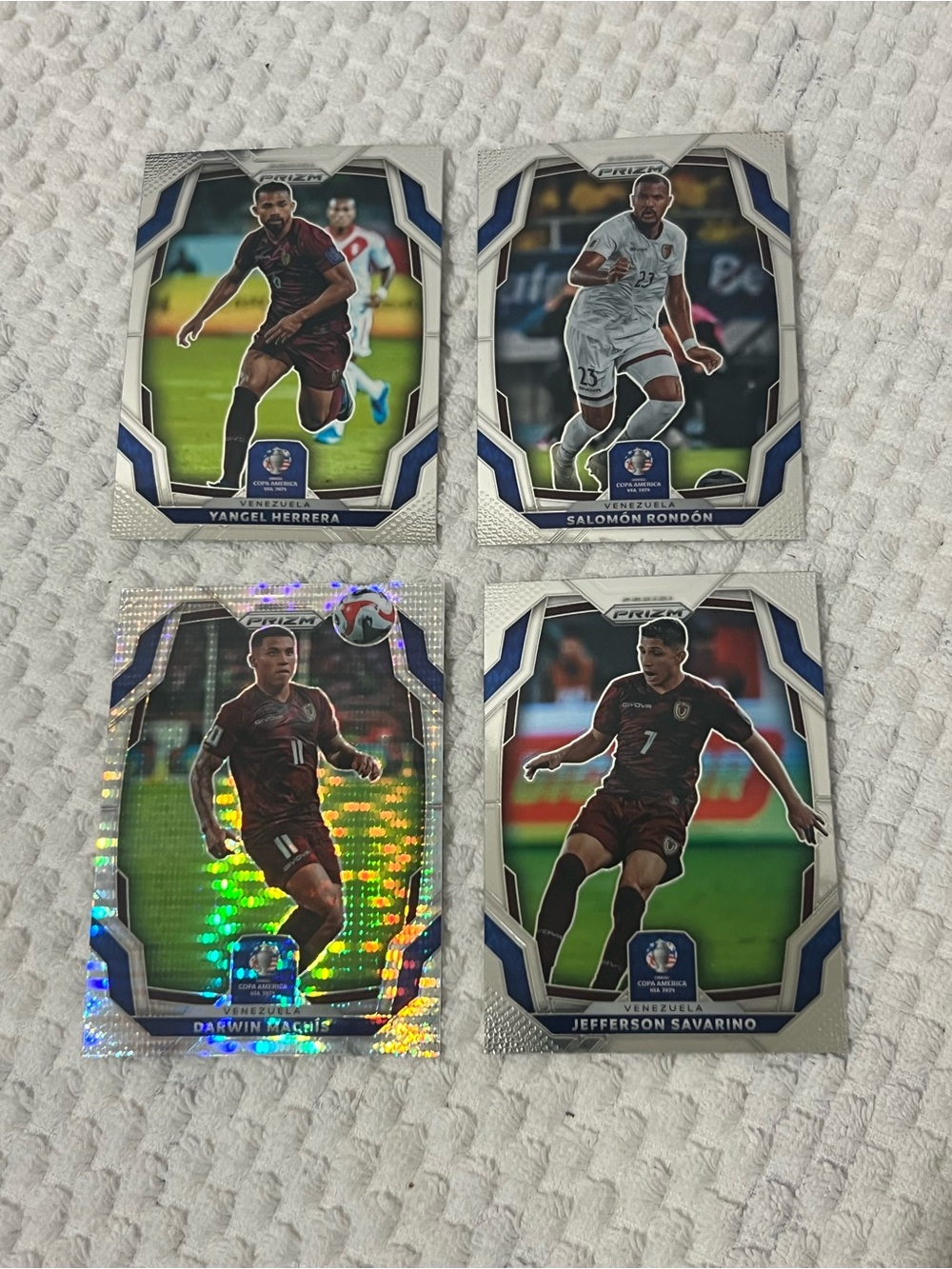 Lot of 4, Venezuela National Team Soccer Trading Card